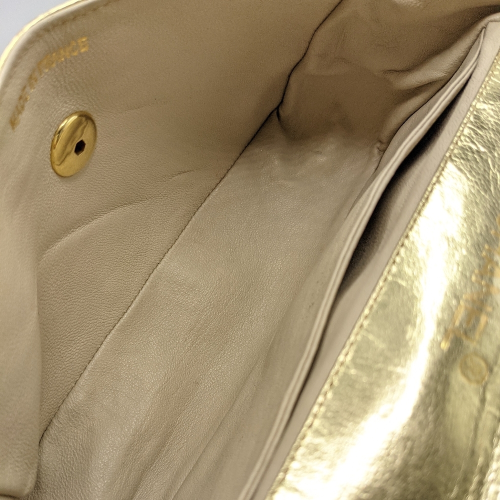 Chanel Metallic 24k Gold Chain Mini Flap Bag - Picture 13 of 14